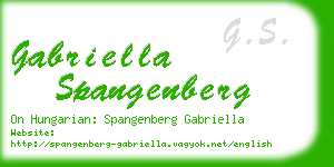 gabriella spangenberg business card